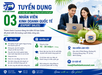 WE ARE HIRING: 03 INTERNATIONAL SALES EXECUTIVES (EXPORT SALES)